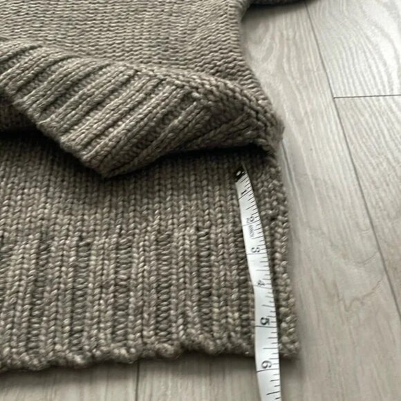 Babaton Plumwood Sweater, high neck, alpaca and wool, taupe, XS - Picture 6 of 11